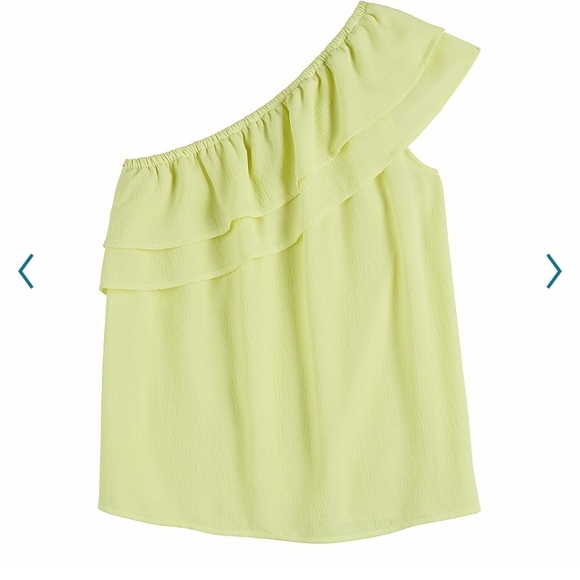 Woman Apt 9 Ruffled one-shoulder top - Picture 2 of 8